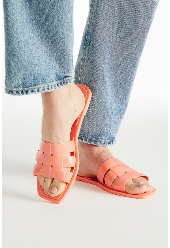 ISLA FLAT SLIDE SANDAL Fusion Coral