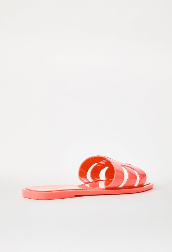 ISLA FLAT SLIDE SANDAL Fusion Coral