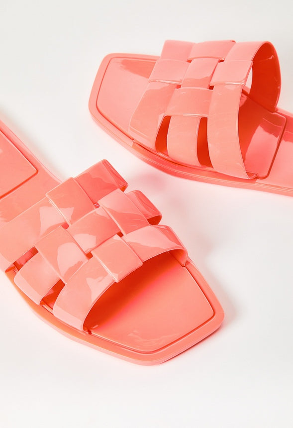 ISLA FLAT SLIDE SANDAL Fusion Coral