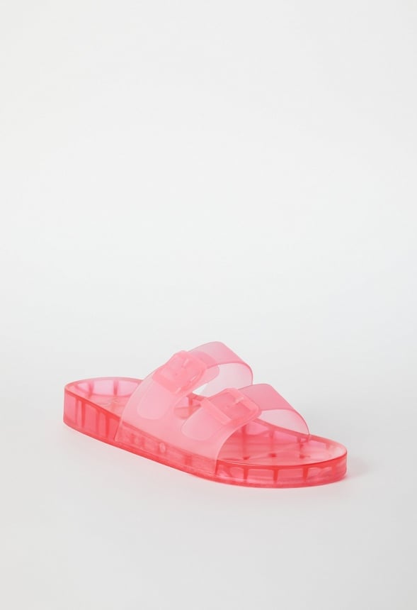 Sadie Flat Slide Sandal Blush