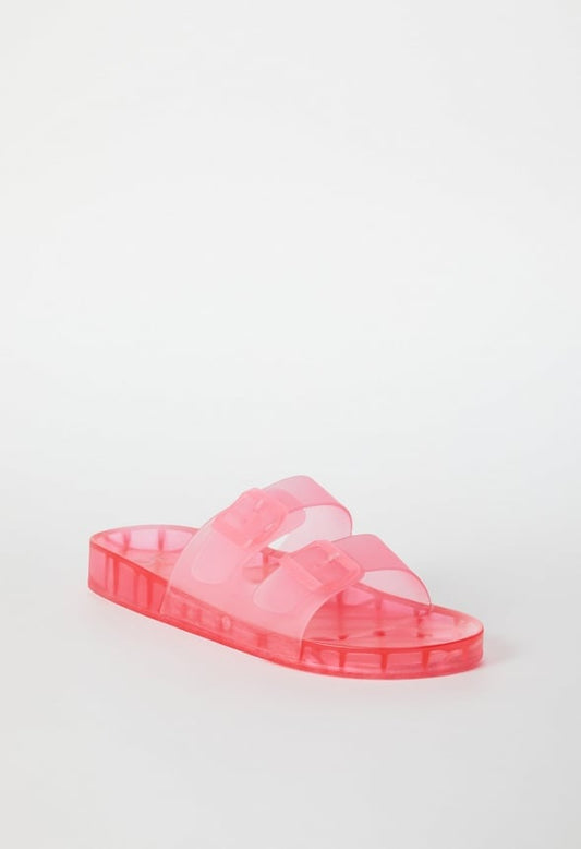 Sadie Flat Slide Sandal Blush