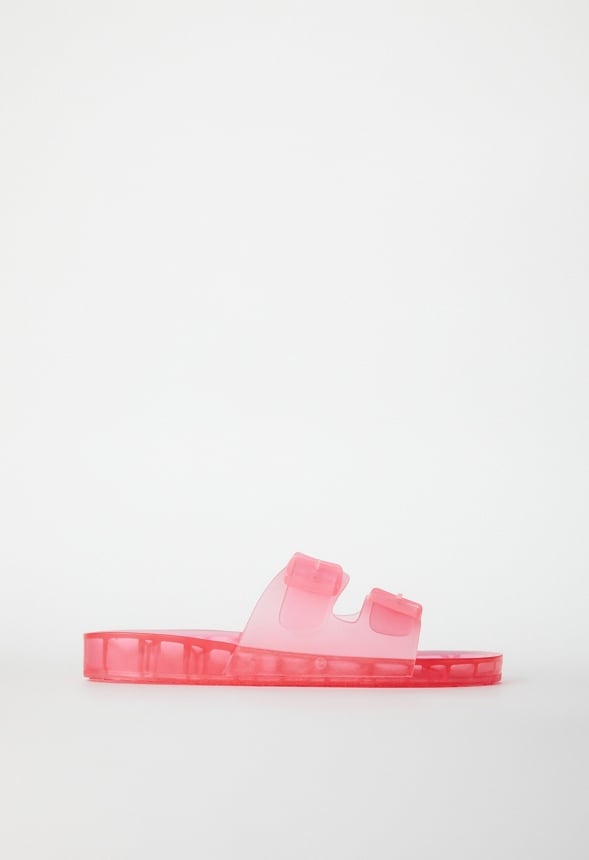 Sadie Flat Slide Sandal Blush