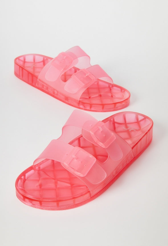 Sadie Flat Slide Sandal Blush