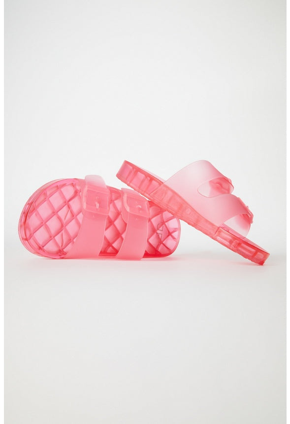 Sadie Flat Slide Sandal Blush