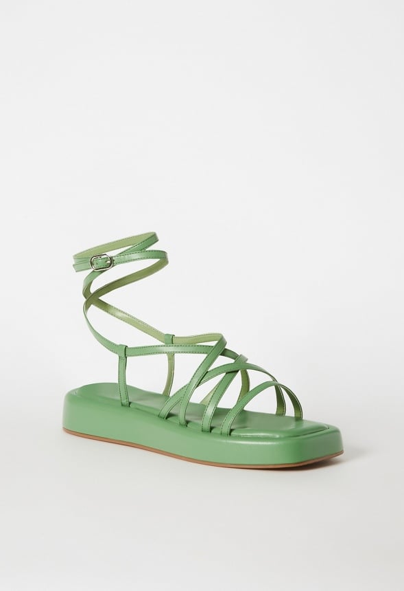 Tori Gladiator Sandal Stone Green