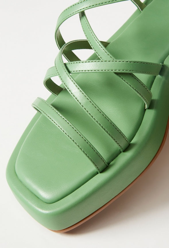Tori Gladiator Sandal Stone Green