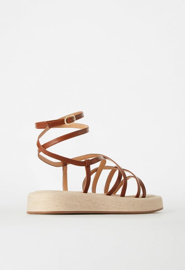 Tori Gladiator Sandal Leather Brown