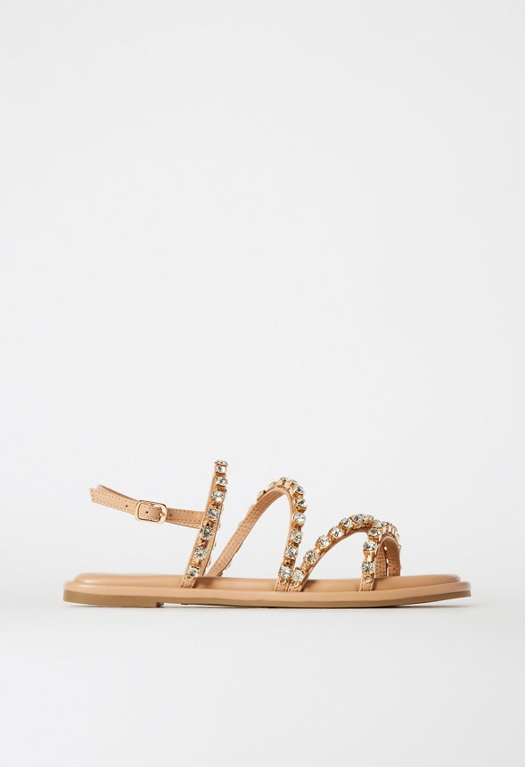 Geneva Gladiator Sandal New Nude