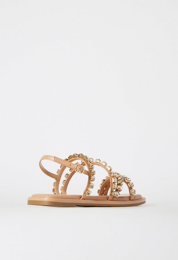 Geneva Gladiator Sandal New Nude