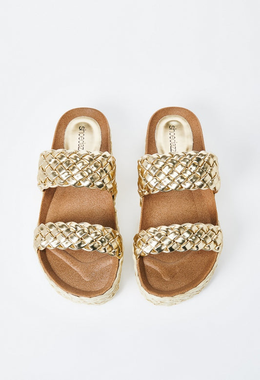 Catalina Slide Sandal Gold