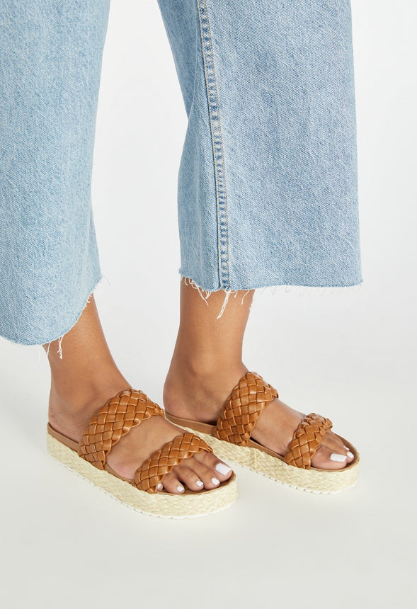 Catalina Slide Sandal Camel