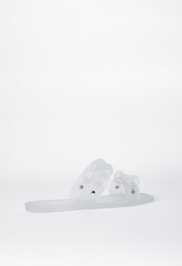 Astrid Slide Sandal Clear