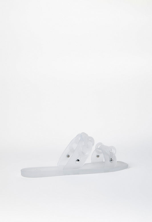 Astrid Slide Sandal Clear