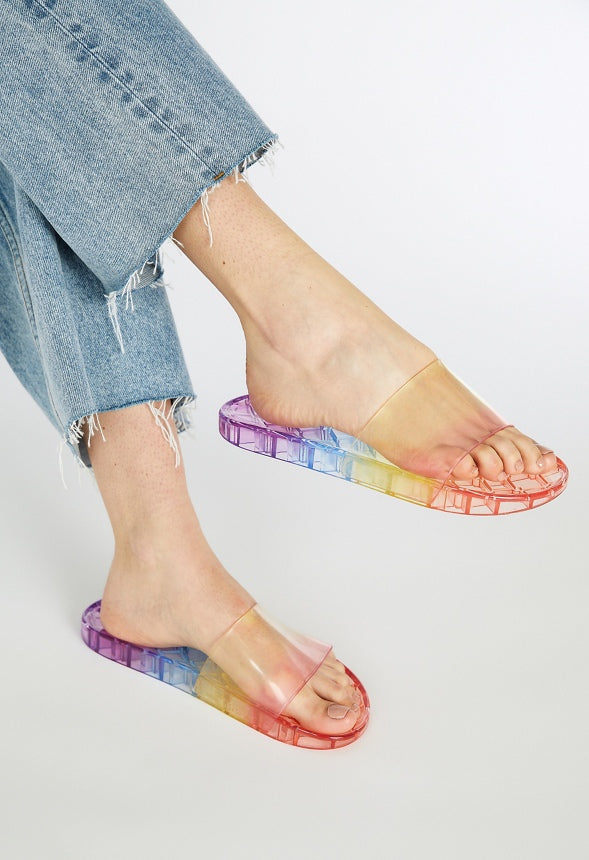 Allegra Slide Sandal Rainbow