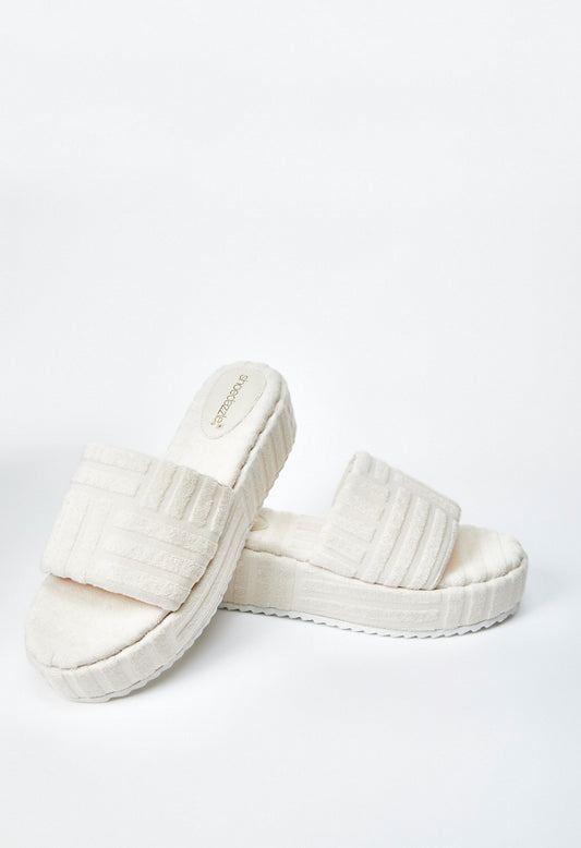 Gina Platform Slide Sandal Birch