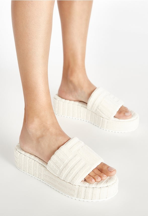 Gina Platform Slide Sandal Birch