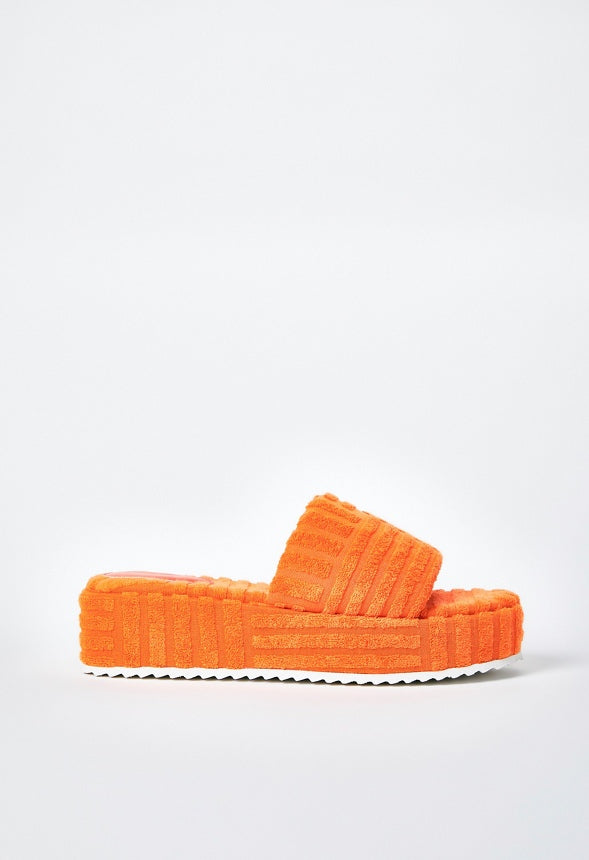 Gina Platform Slide Sandal Mandarin Orange