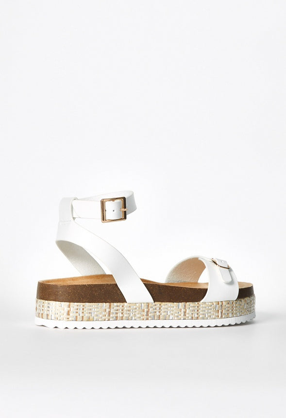 Havana Flat Sandal Bright White