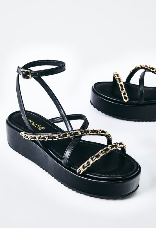 Kiara Platform Sandal Black Caviar