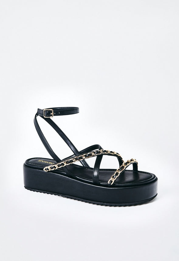 Kiara Platform Sandal Black Caviar