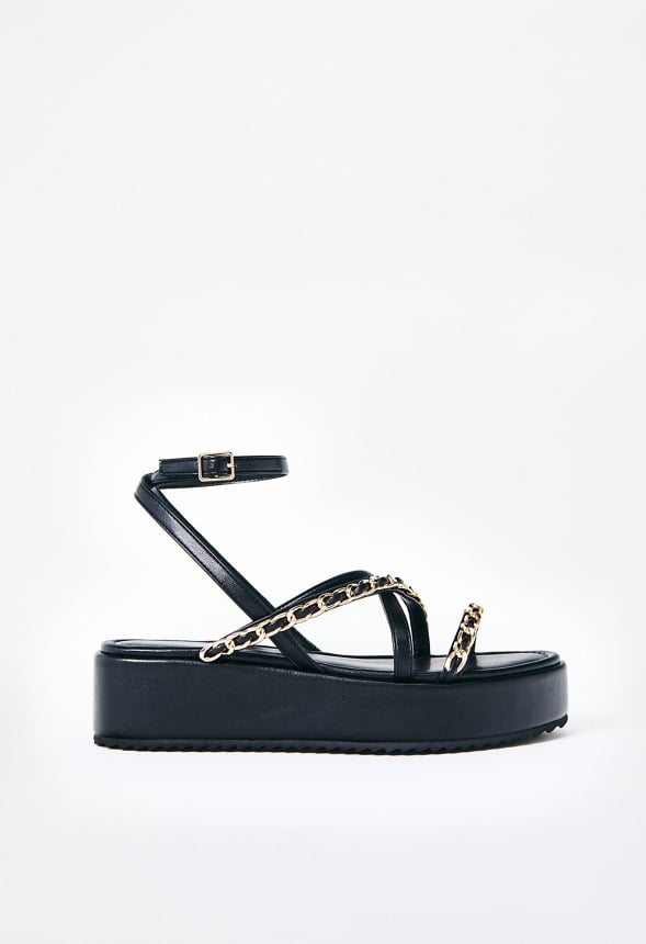 Kiara Platform Sandal Black Caviar