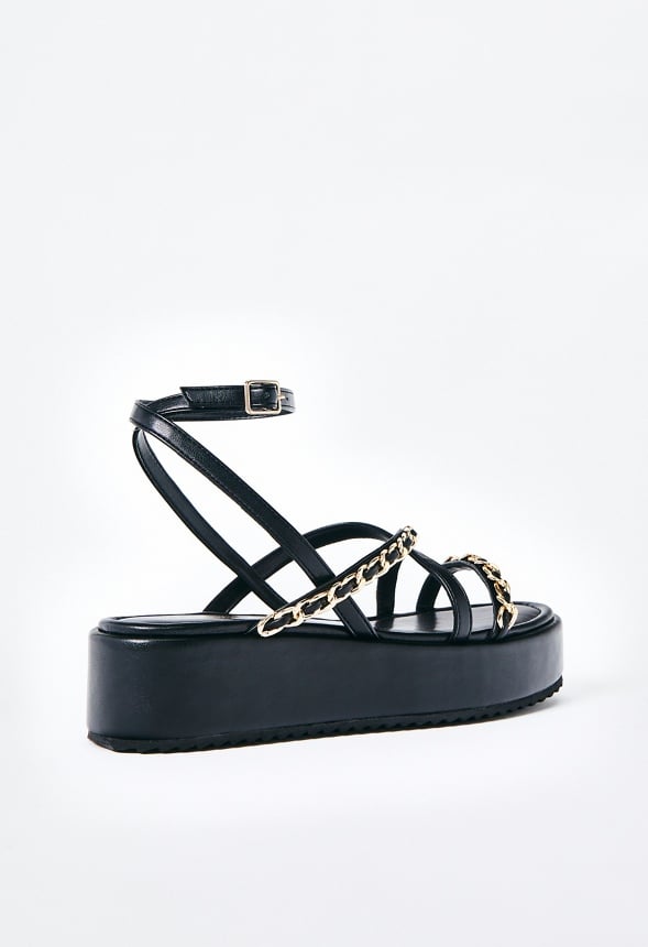 Kiara Platform Sandal Black Caviar