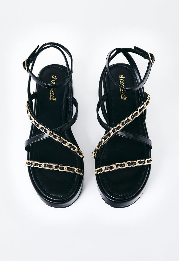 Kiara Platform Sandal Black Caviar