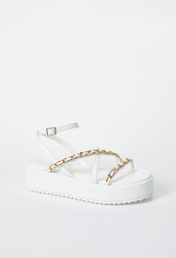 Kiara Platform Sandal Bright White