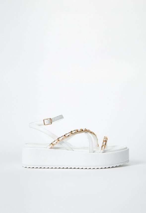 Kiara Platform Sandal Bright White