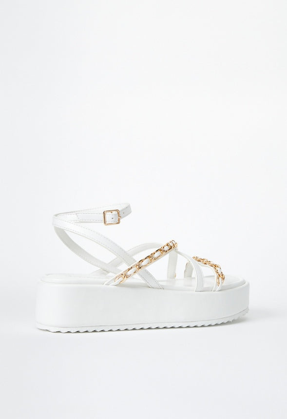Kiara Platform Sandal Bright White