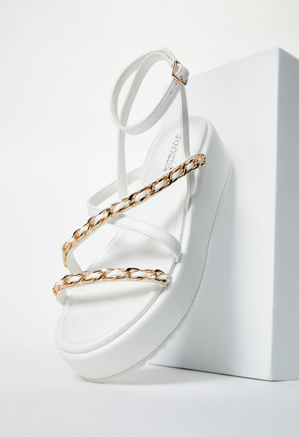 Kiara Platform Sandal Bright White