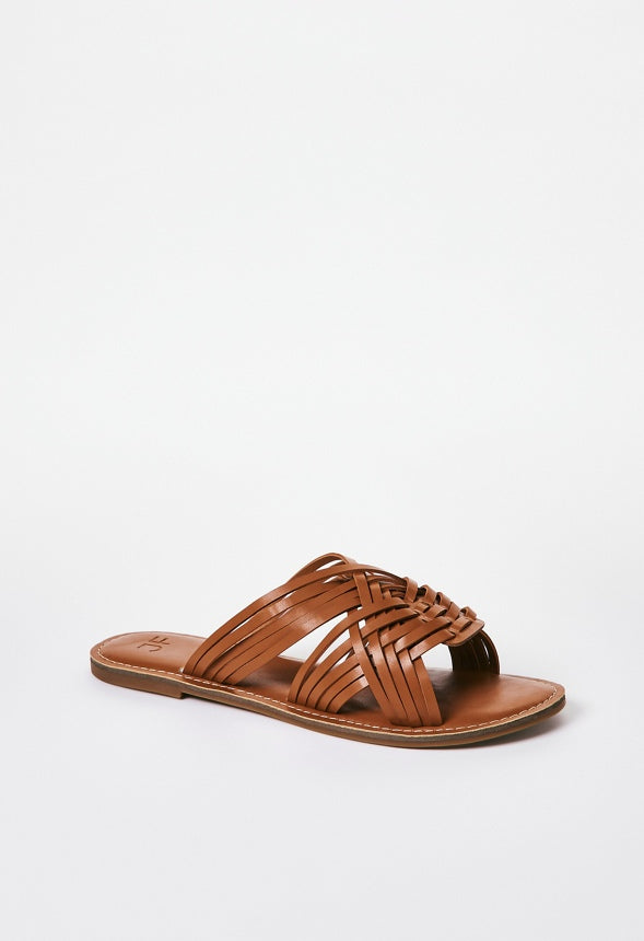 Frida Slide Sandal Cognac