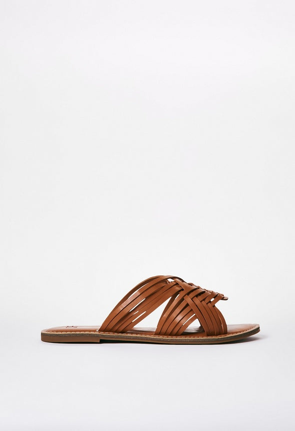 Frida Slide Sandal Cognac