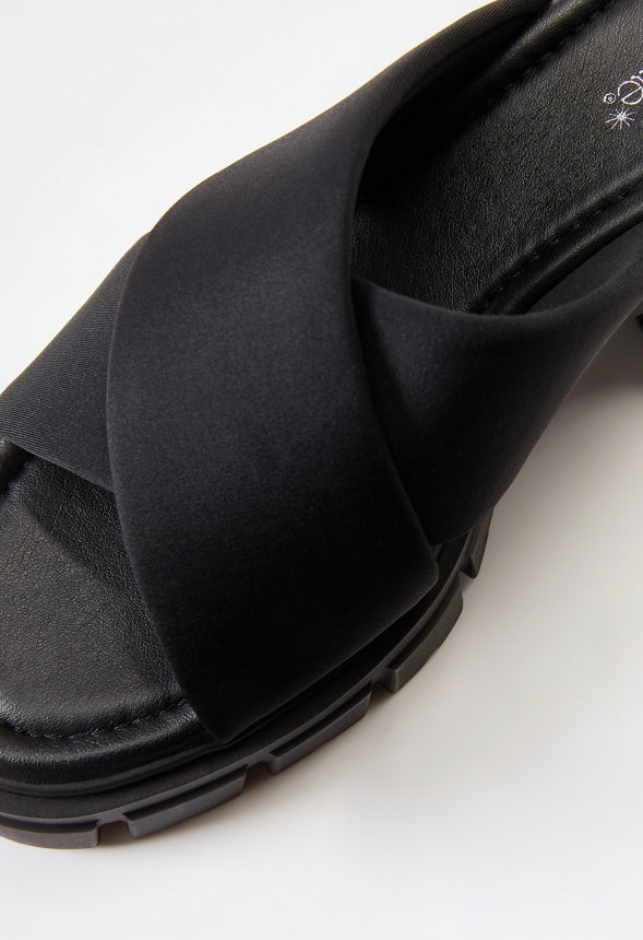 Sloane Lug Sole Sandal Black