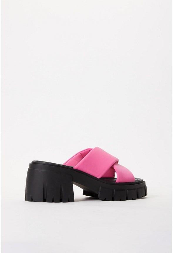 Sloane Lug Sole Sandal Shocking Pink