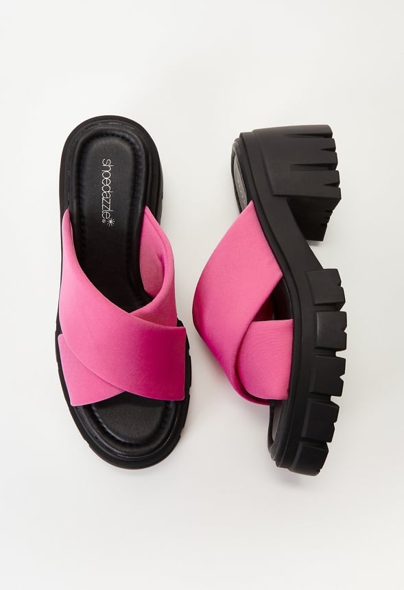 Sloane Lug Sole Sandal Shocking Pink