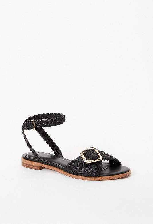 Thea Flat Sandal Black