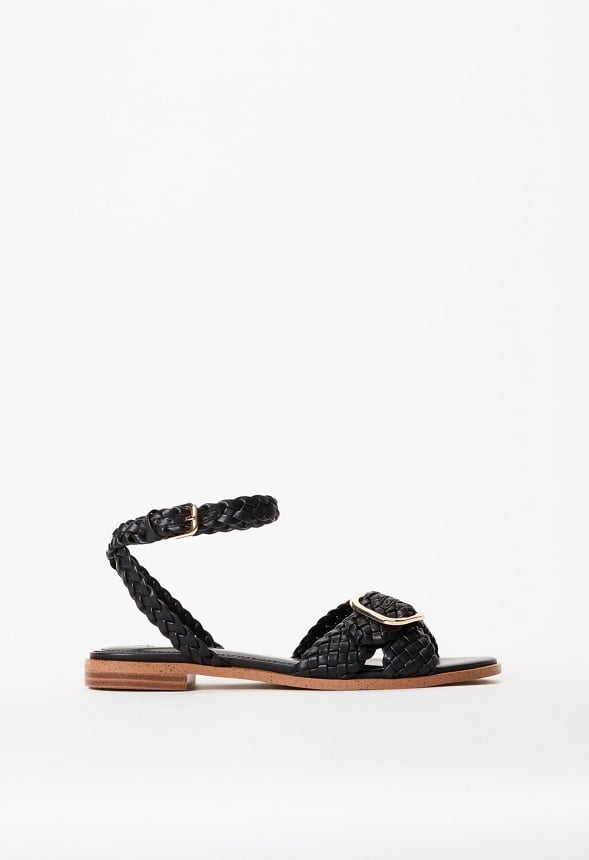 Thea Flat Sandal Black