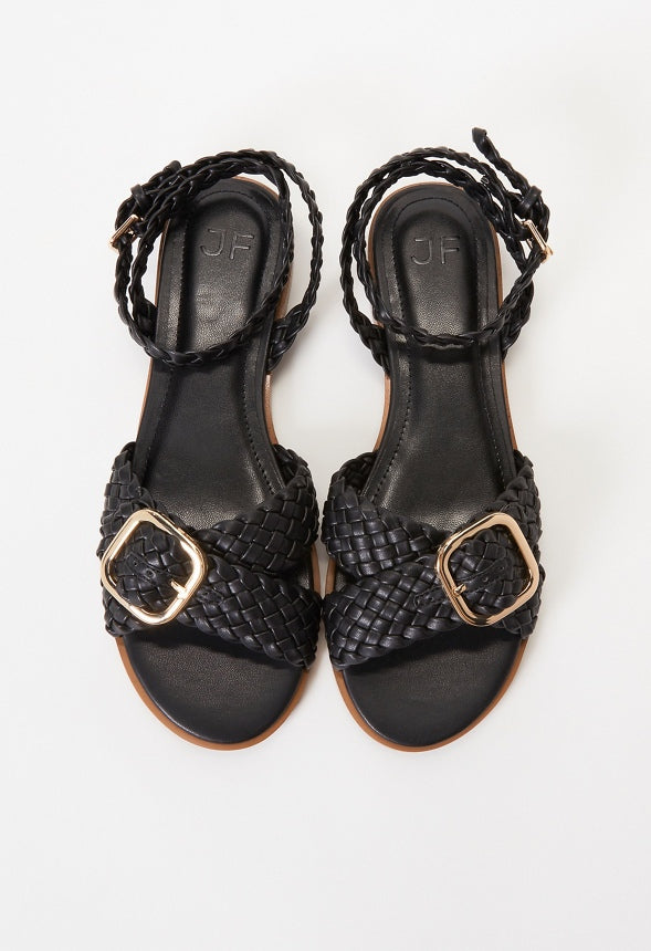 Thea Flat Sandal Black