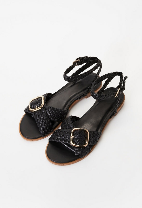 Thea Flat Sandal Black