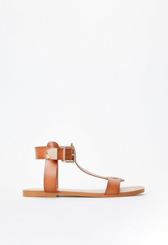 Troian Flat Sandal Camel