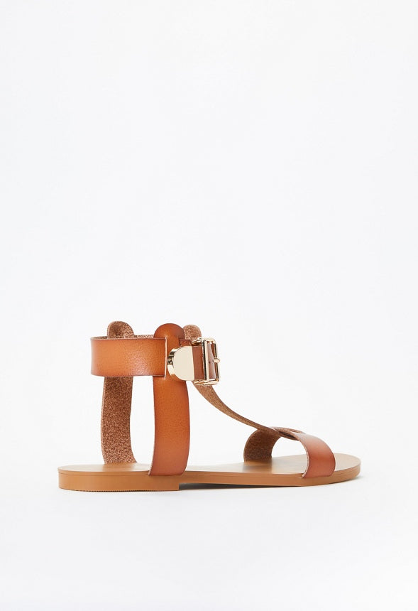 Troian Flat Sandal Camel