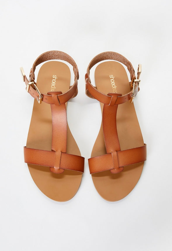 Troian Flat Sandal Camel