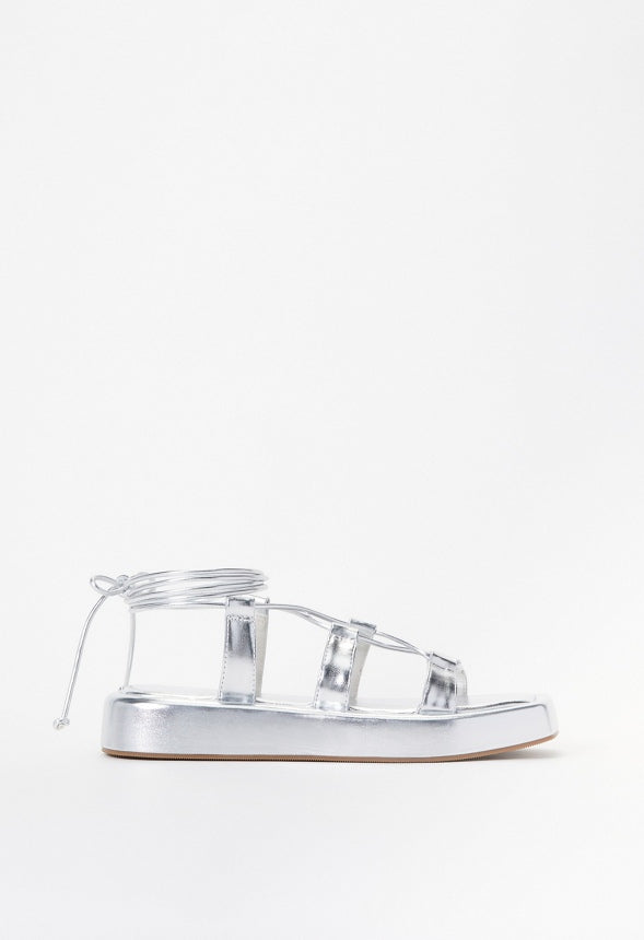 Cairo Gladiator Sandal Silver