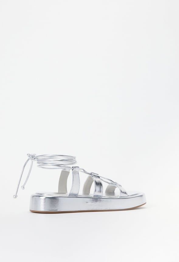 Cairo Gladiator Sandal Silver