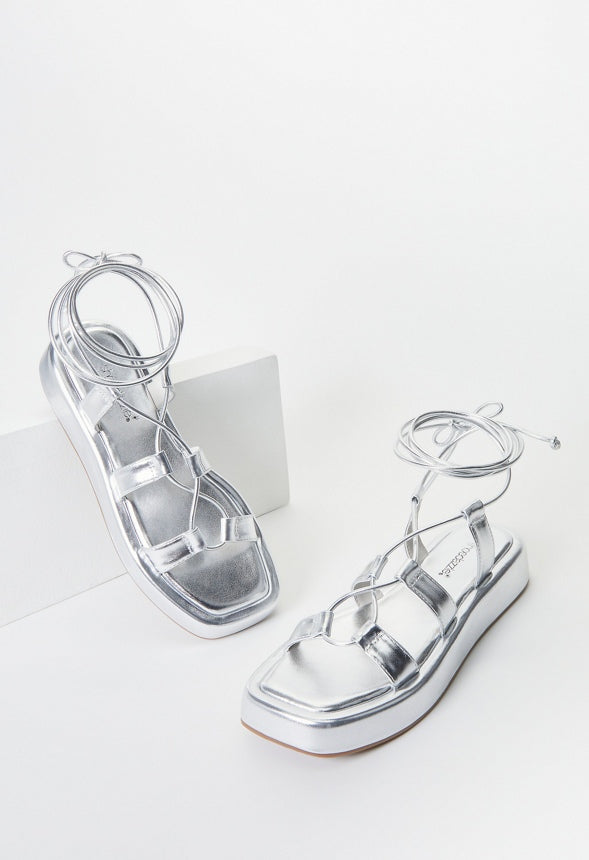 Cairo Gladiator Sandal Silver