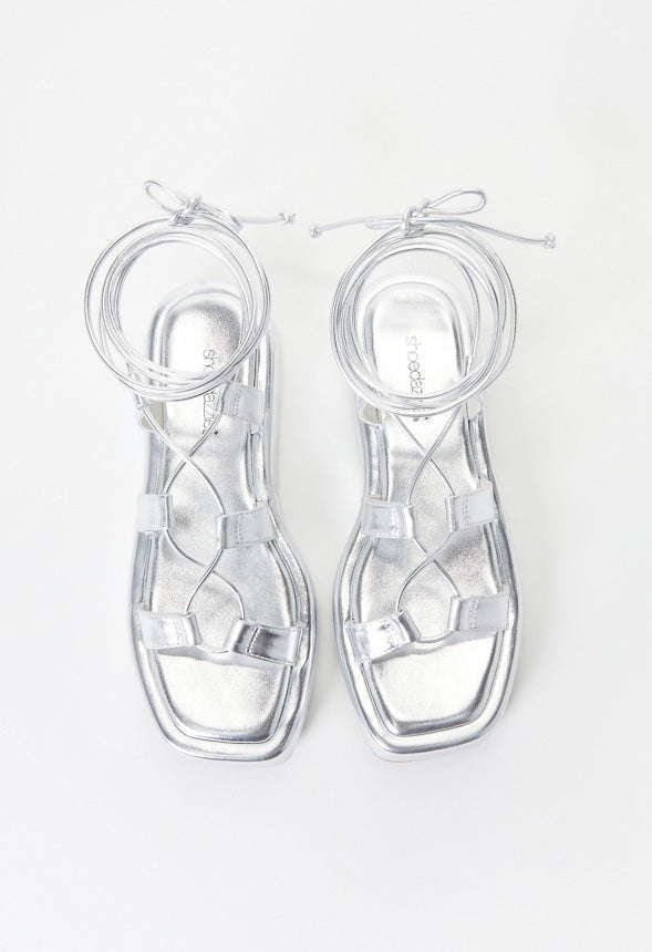 Cairo Gladiator Sandal Silver