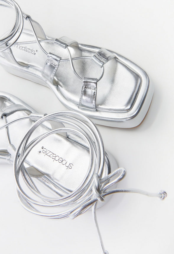 Cairo Gladiator Sandal Silver