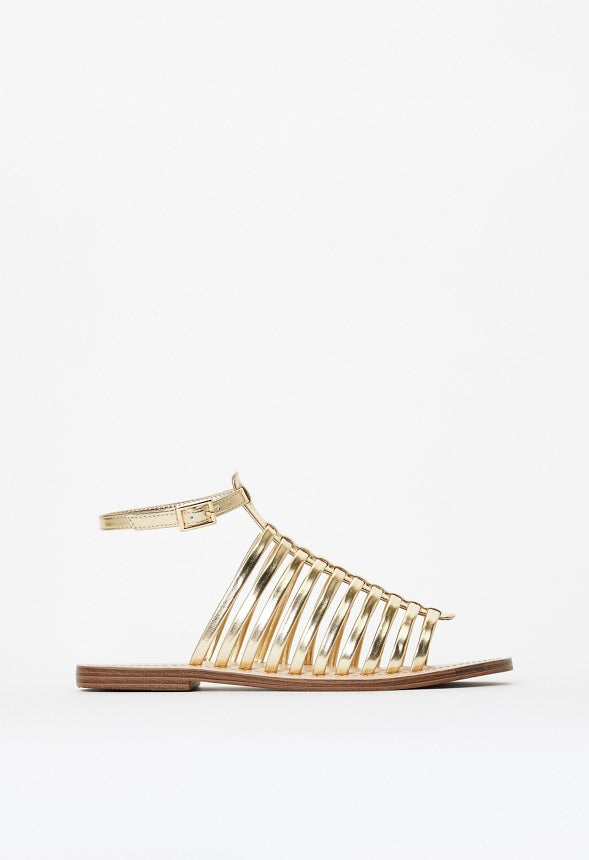 Nala Flat Sandal Gold