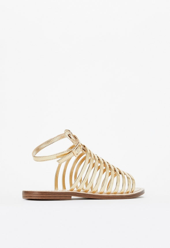 Nala Flat Sandal Gold